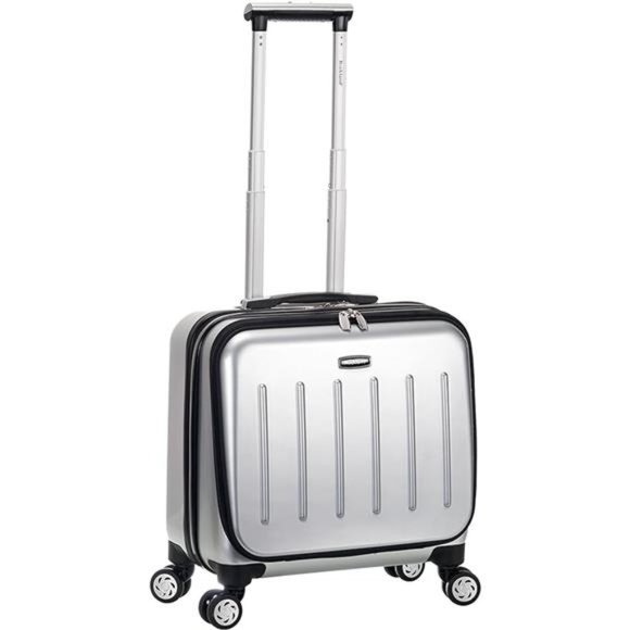 Rolling Computer Case, Silver, Carry-On 17-Inch - Picture 7 of 7